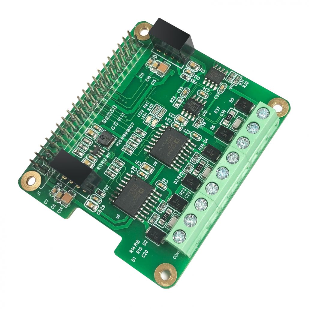 RS485 and CAN industrial communication module for Raspberry Pi