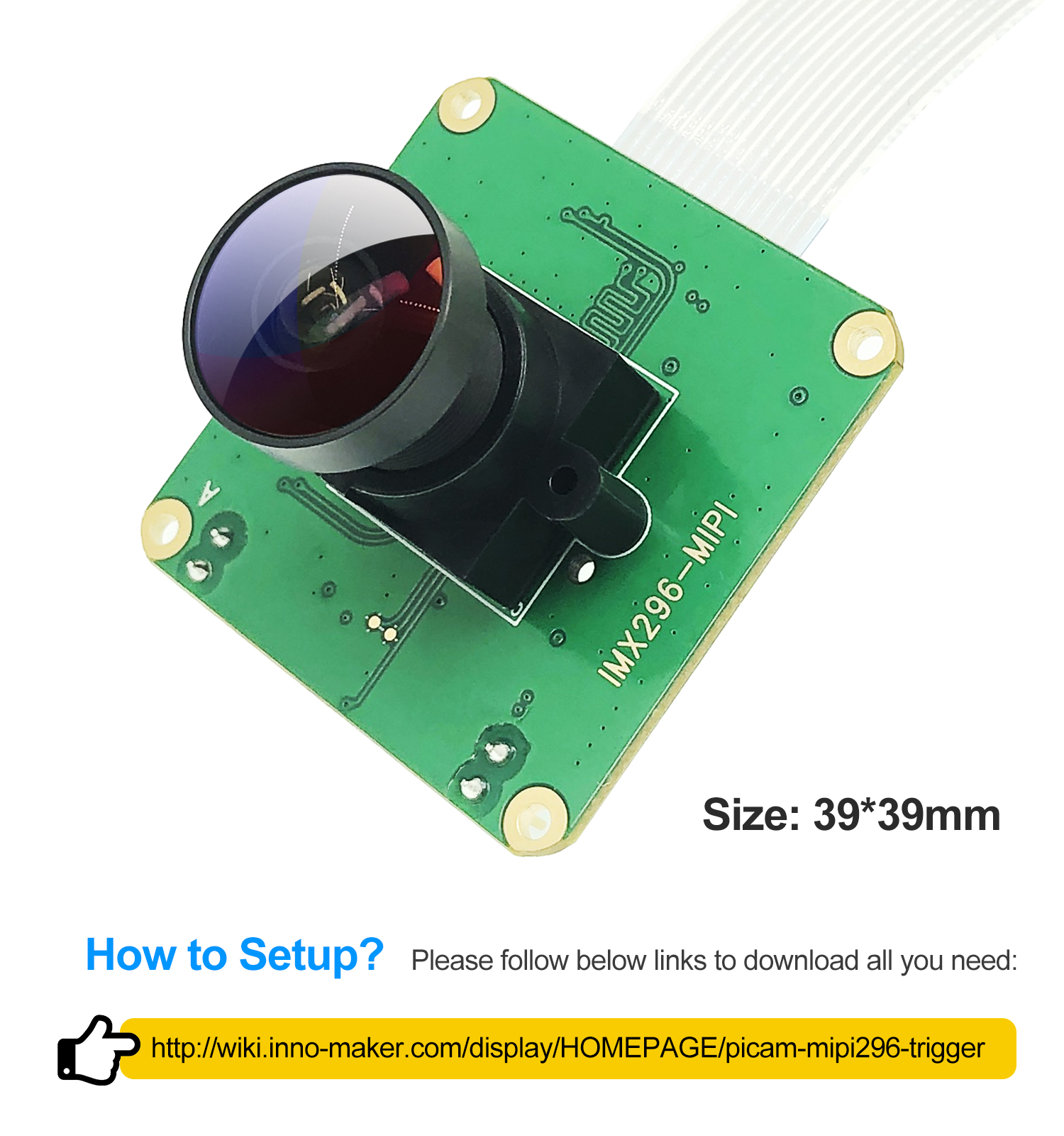 CAM-IMX296Mono-GS, Raspbery PI GS Camera With Mono Sensor Support External Trigger - Image 6