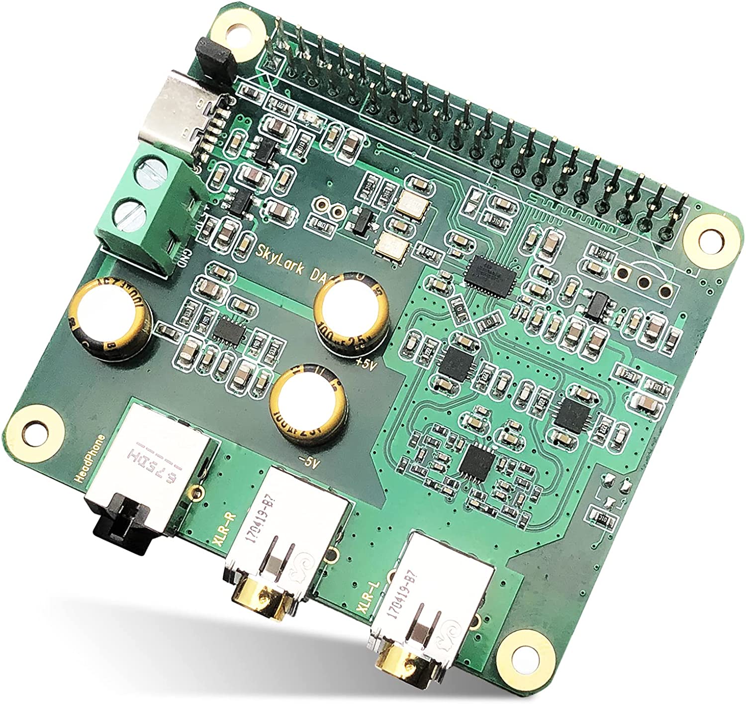 Raspberry Pi X20 HIFI Audio Kit (X20 ES9028Q2M DAC Board,X10-PWR Power –  Geekworm
